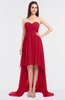 ColsBM Skye Lollipop Sexy A-line Strapless Zip up Sweep Train Ruching Bridesmaid Dresses