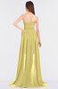 ColsBM Skye Misted Yellow Sexy A-line Strapless Zip up Sweep Train Ruching Bridesmaid Dresses