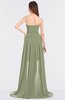 ColsBM Skye Moss Green Sexy A-line Strapless Zip up Sweep Train Ruching Bridesmaid Dresses