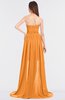 ColsBM Skye Orange Sexy A-line Strapless Zip up Sweep Train Ruching Bridesmaid Dresses