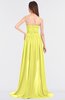 ColsBM Skye Pale Yellow Sexy A-line Strapless Zip up Sweep Train Ruching Bridesmaid Dresses