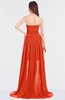ColsBM Skye Persimmon Sexy A-line Strapless Zip up Sweep Train Ruching Bridesmaid Dresses