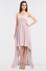 ColsBM Skye Petal Pink Sexy A-line Strapless Zip up Sweep Train Ruching Bridesmaid Dresses