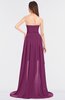 ColsBM Skye Raspberry Sexy A-line Strapless Zip up Sweep Train Ruching Bridesmaid Dresses