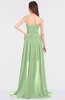 ColsBM Skye Sage Green Sexy A-line Strapless Zip up Sweep Train Ruching Bridesmaid Dresses