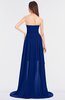 ColsBM Skye Sodalite Blue Sexy A-line Strapless Zip up Sweep Train Ruching Bridesmaid Dresses