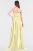 ColsBM Skye Soft Yellow Sexy A-line Strapless Zip up Sweep Train Ruching Bridesmaid Dresses
