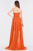 ColsBM Skye Tangerine Sexy A-line Strapless Zip up Sweep Train Ruching Bridesmaid Dresses