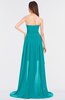 ColsBM Skye Teal Sexy A-line Strapless Zip up Sweep Train Ruching Bridesmaid Dresses