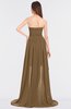 ColsBM Skye Truffle Sexy A-line Strapless Zip up Sweep Train Ruching Bridesmaid Dresses