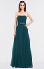 ColsBM Lexi Blue Green Elegant Bateau Sleeveless Zip up Floor Length Appliques Bridesmaid Dresses