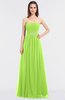 ColsBM Lexi Bright Green Elegant Bateau Sleeveless Zip up Floor Length Appliques Bridesmaid Dresses