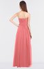 ColsBM Lexi Coral Elegant Bateau Sleeveless Zip up Floor Length Appliques Bridesmaid Dresses