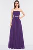 ColsBM Lexi Dark Purple Elegant Bateau Sleeveless Zip up Floor Length Appliques Bridesmaid Dresses