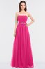 ColsBM Lexi Fandango Pink Elegant Bateau Sleeveless Zip up Floor Length Appliques Bridesmaid Dresses