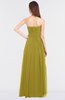 ColsBM Lexi Golden Olive Elegant Bateau Sleeveless Zip up Floor Length Appliques Bridesmaid Dresses