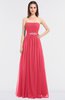 ColsBM Lexi Guava Elegant Bateau Sleeveless Zip up Floor Length Appliques Bridesmaid Dresses