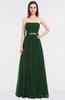 ColsBM Lexi Hunter Green Elegant Bateau Sleeveless Zip up Floor Length Appliques Bridesmaid Dresses