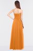 ColsBM Lexi Orange Elegant Bateau Sleeveless Zip up Floor Length Appliques Bridesmaid Dresses