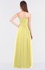 ColsBM Lexi Pastel Yellow Elegant Bateau Sleeveless Zip up Floor Length Appliques Bridesmaid Dresses
