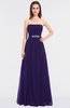 ColsBM Lexi Royal Purple Elegant Bateau Sleeveless Zip up Floor Length Appliques Bridesmaid Dresses