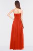 ColsBM Lexi Tangerine Tango Elegant Bateau Sleeveless Zip up Floor Length Appliques Bridesmaid Dresses