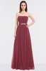 ColsBM Lexi Wine Elegant Bateau Sleeveless Zip up Floor Length Appliques Bridesmaid Dresses