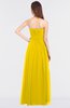 ColsBM Lexi Yellow Elegant Bateau Sleeveless Zip up Floor Length Appliques Bridesmaid Dresses