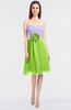 ColsBM Kadence Bright Green Modern A-line Strapless Sleeveless Flower Bridesmaid Dresses