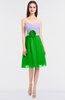 ColsBM Kadence Jasmine Green Modern A-line Strapless Sleeveless Flower Bridesmaid Dresses