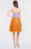 ColsBM Kadence Orange Modern A-line Strapless Sleeveless Flower Bridesmaid Dresses
