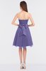ColsBM Olivia Aster Purple Princess A-line Strapless Knee Length Bow Bridesmaid Dresses