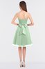 ColsBM Olivia Light Green Princess A-line Strapless Knee Length Bow Bridesmaid Dresses
