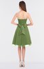 ColsBM Olivia Moss Green Princess A-line Strapless Knee Length Bow Bridesmaid Dresses