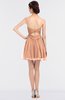 ColsBM Denise Coral Reef Glamorous A-line Sleeveless Zip up Mini Appliques Bridesmaid Dresses