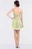 ColsBM Denise Cream Glamorous A-line Sleeveless Zip up Mini Appliques Bridesmaid Dresses