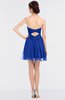 ColsBM Denise Dazzling Blue Glamorous A-line Sleeveless Zip up Mini Appliques Bridesmaid Dresses
