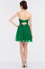 ColsBM Denise Green Glamorous A-line Sleeveless Zip up Mini Appliques Bridesmaid Dresses