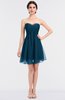 ColsBM Denise Moroccan Blue Glamorous A-line Sleeveless Zip up Mini Appliques Bridesmaid Dresses