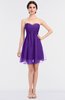 ColsBM Denise Royal Purple Glamorous A-line Sleeveless Zip up Mini Appliques Bridesmaid Dresses
