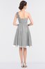 ColsBM Emelia Dove Grey Elegant A-line Sleeveless Zip up Knee Length Ruching Bridesmaid Dresses