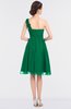 ColsBM Emelia Pepper Green Elegant A-line Sleeveless Zip up Knee Length Ruching Bridesmaid Dresses