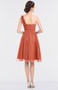 ColsBM Emelia Persimmon Orange Elegant A-line Sleeveless Zip up Knee Length Ruching Bridesmaid Dresses