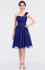 ColsBM Emelia Purple Elegant A-line Sleeveless Zip up Knee Length Ruching Bridesmaid Dresses