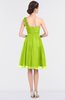ColsBM Emelia Sharp Green Elegant A-line Sleeveless Zip up Knee Length Ruching Bridesmaid Dresses