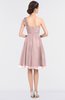 ColsBM Emelia Veiled Rose Elegant A-line Sleeveless Zip up Knee Length Ruching Bridesmaid Dresses