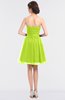 ColsBM Julissa Sharp Green Glamorous Strapless Sleeveless Zip up Knee Length Ruching Bridesmaid Dresses