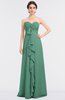 ColsBM Jemma Beryl Green Elegant A-line Strapless Sleeveless Ruching Bridesmaid Dresses
