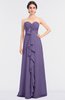 ColsBM Jemma Chalk Violet Elegant A-line Strapless Sleeveless Ruching Bridesmaid Dresses