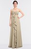 ColsBM Jemma Champagne Elegant A-line Strapless Sleeveless Ruching Bridesmaid Dresses
